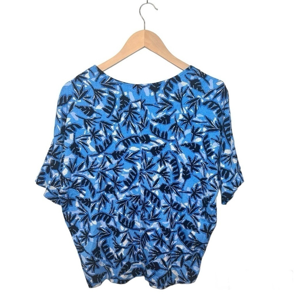 NIC+ZOE Coastal‎ Vines Knit Top Blue Multi Size Small - Picture 6 of 7